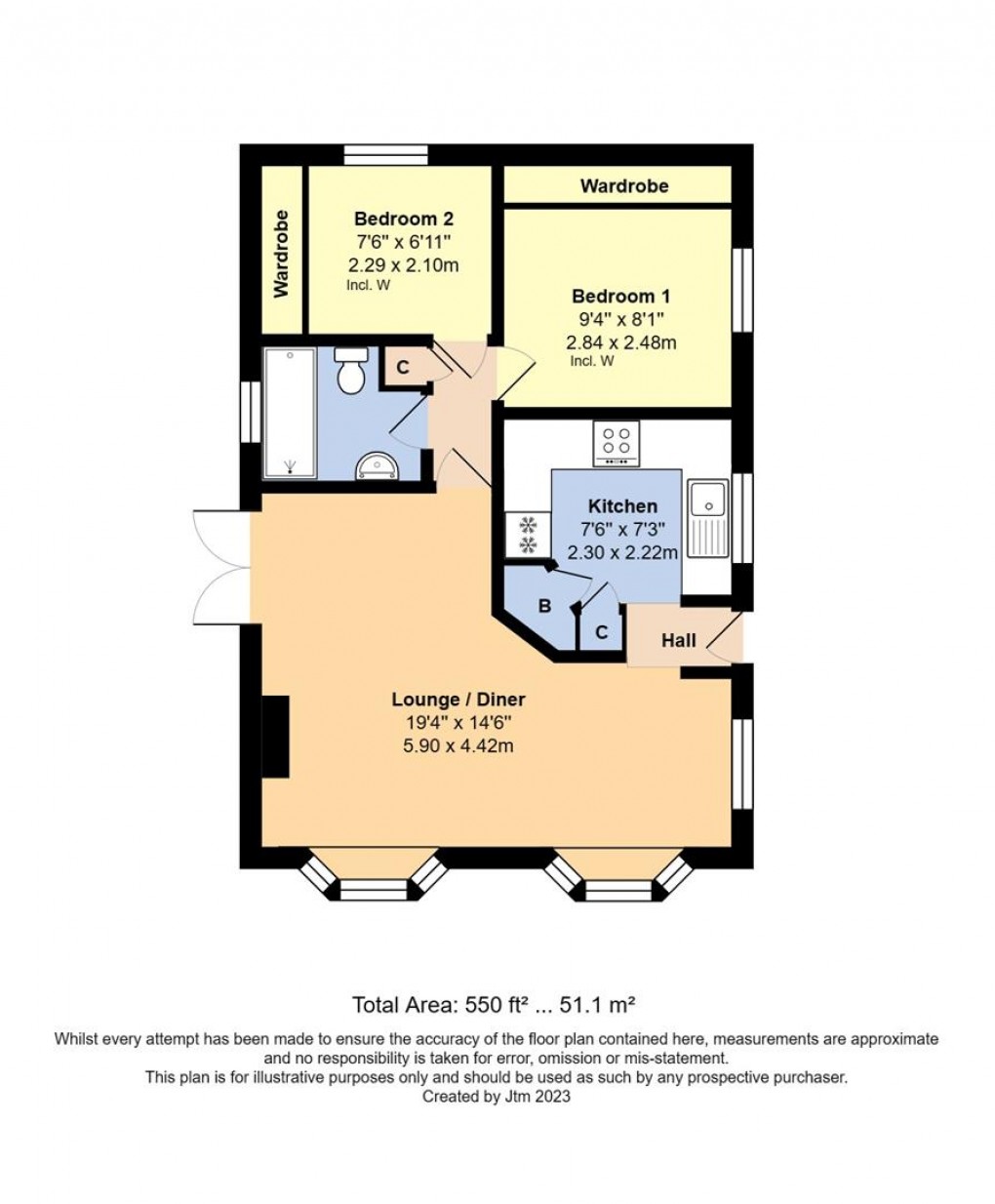 Floorplan for Bognor Road, Climping, Littlehampton