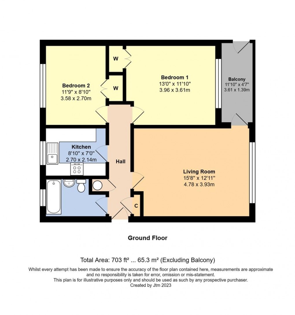 Floorplan for St. Floras Road, Littlehampton