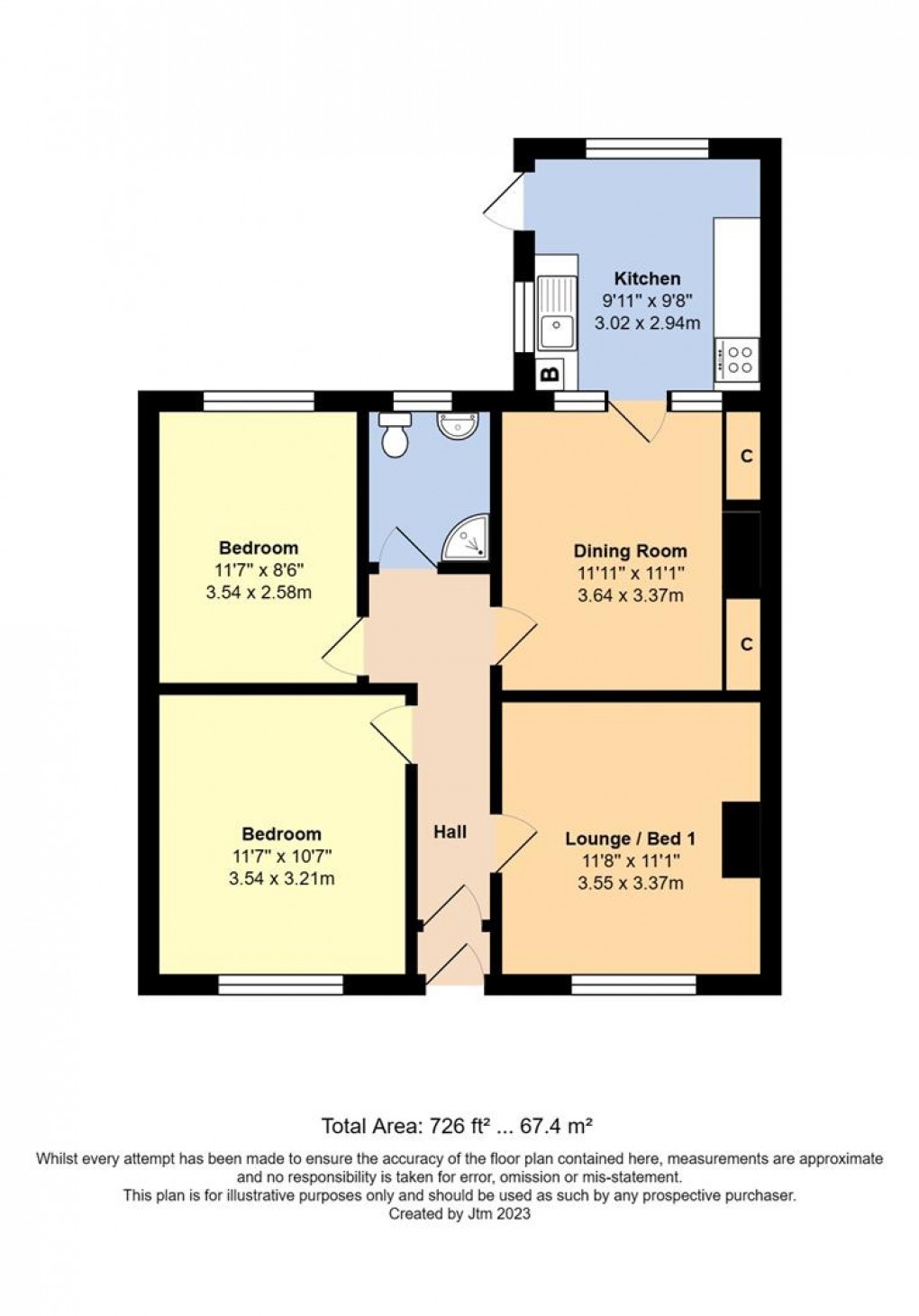 Floorplan for Grove Crescent, Littlehampton