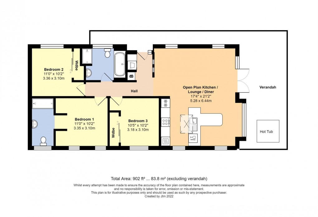 Floorplan for Jaybelle Grange, Climping
