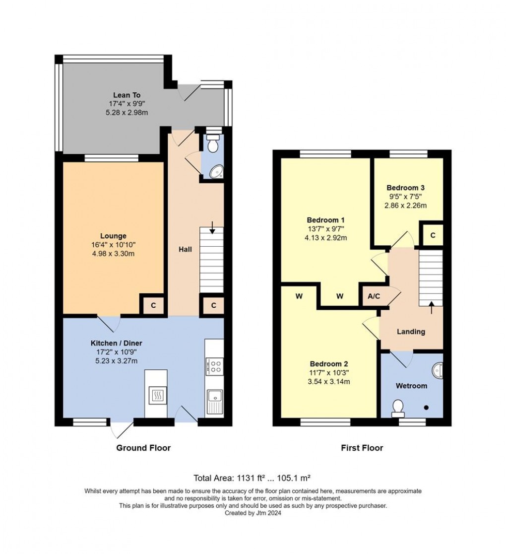 Floorplan for Elspring Mead, Wick, Littlehampton