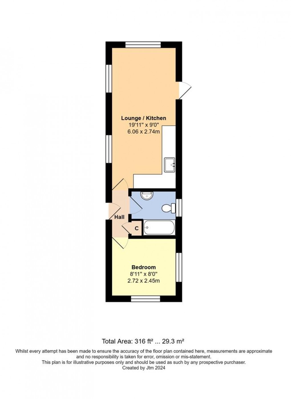 Floorplan for Thornlea Park, Wick, Littlehampton