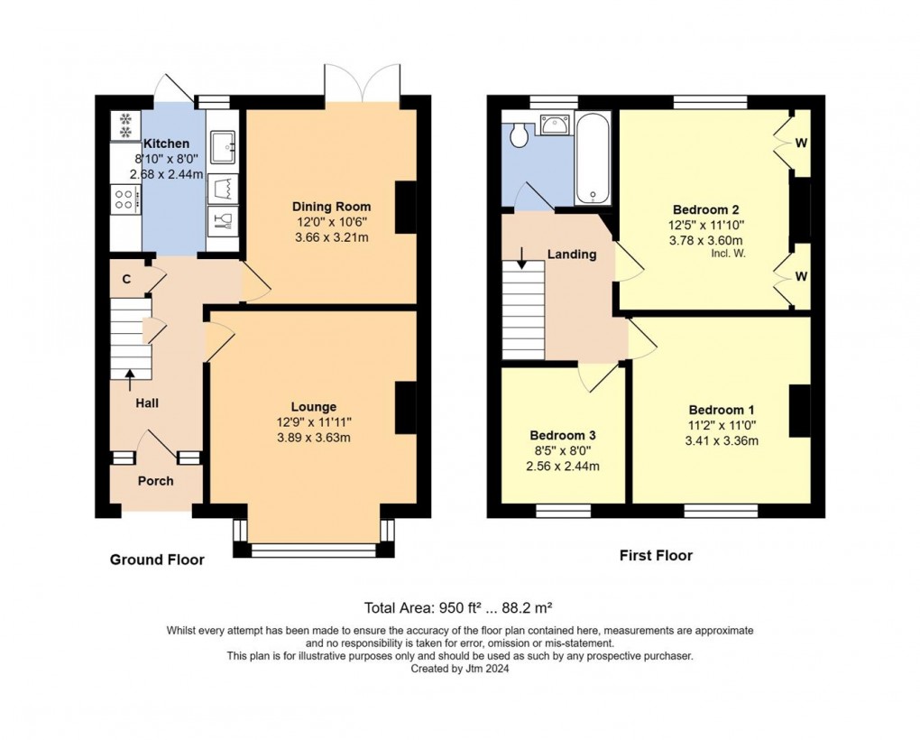 Floorplan for Sandfield Avenue, Wick, Littlehampton