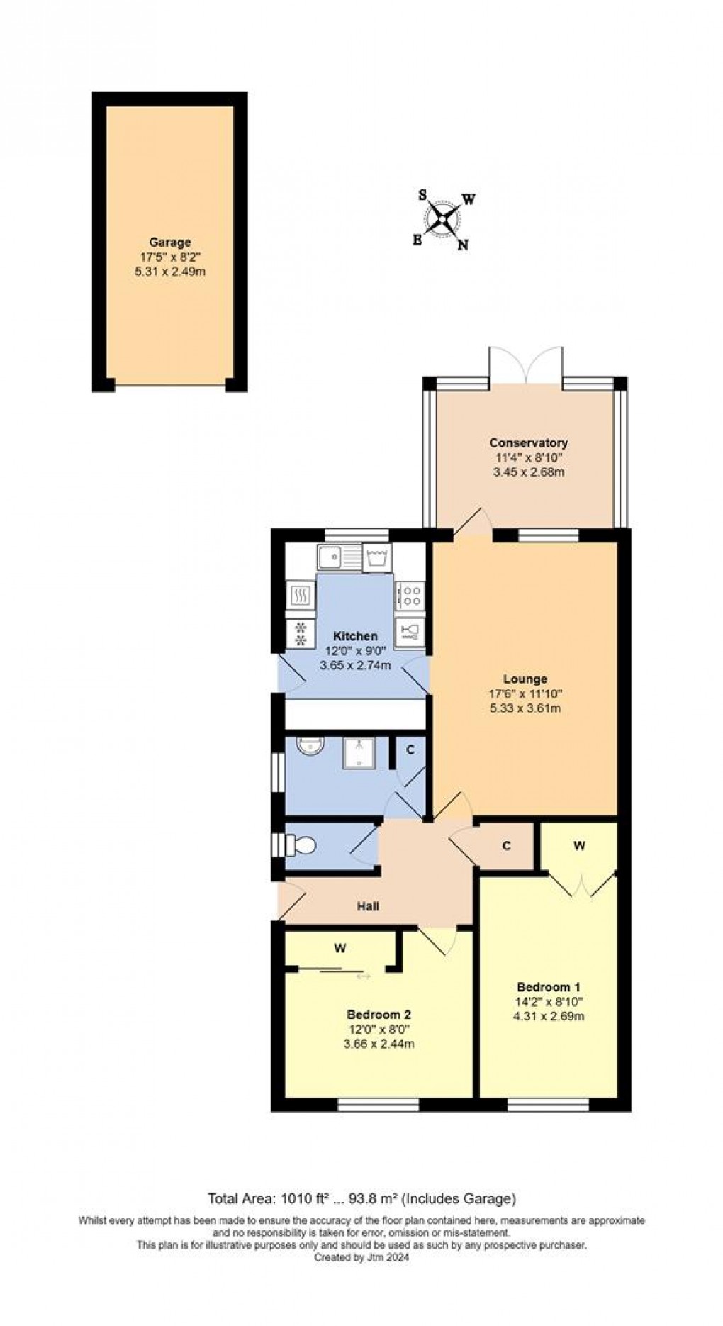 Floorplan for Southfields Road, Littlehampton