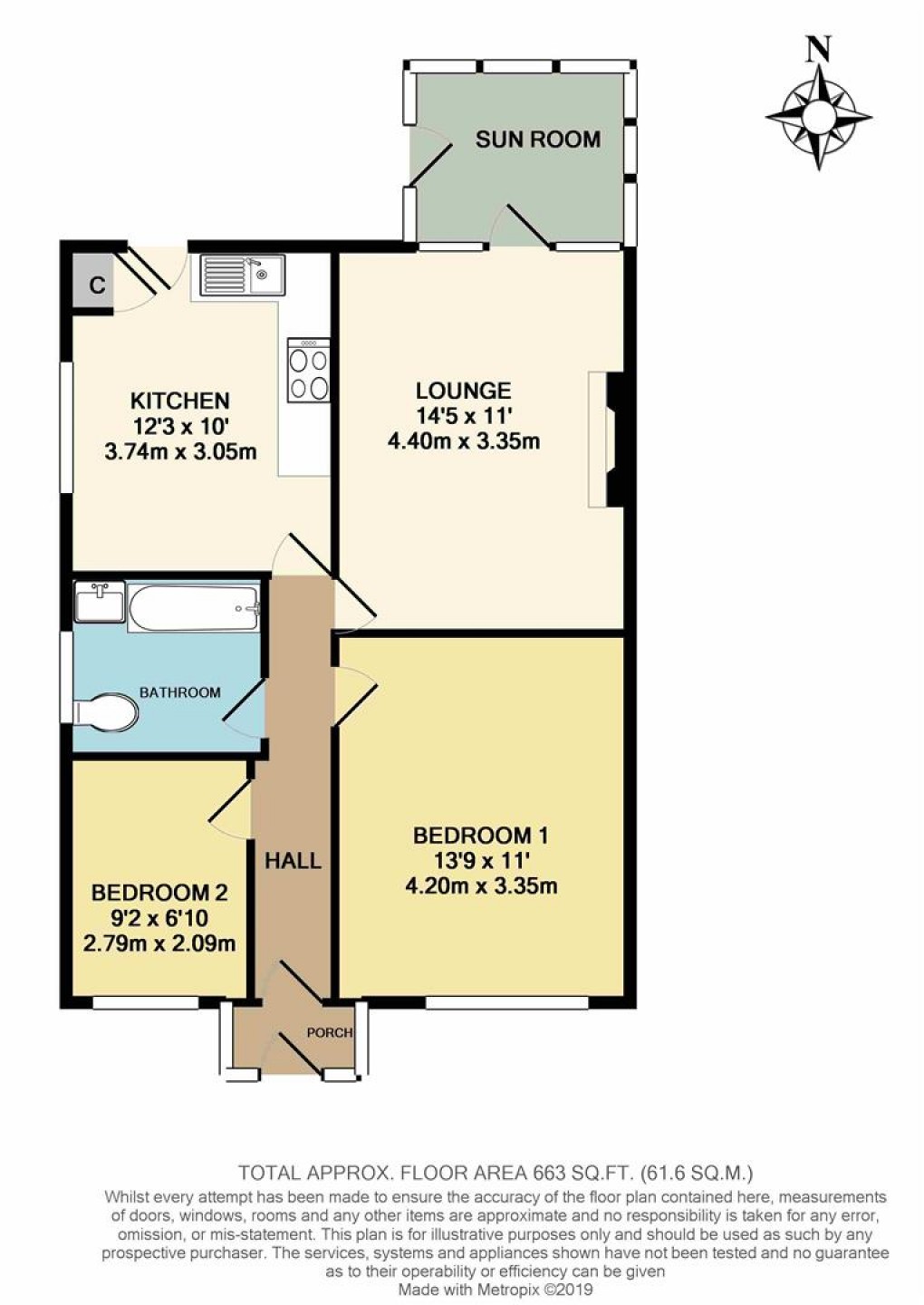 Floorplan for Ashurst Way, East Preston