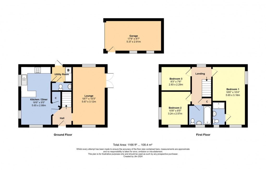 Floorplan for Hinchliff Drive, Littlehampton