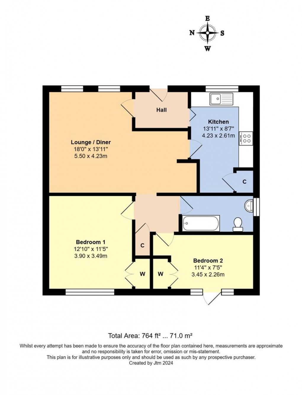 Floorplan for Furzedown, Littlehampton