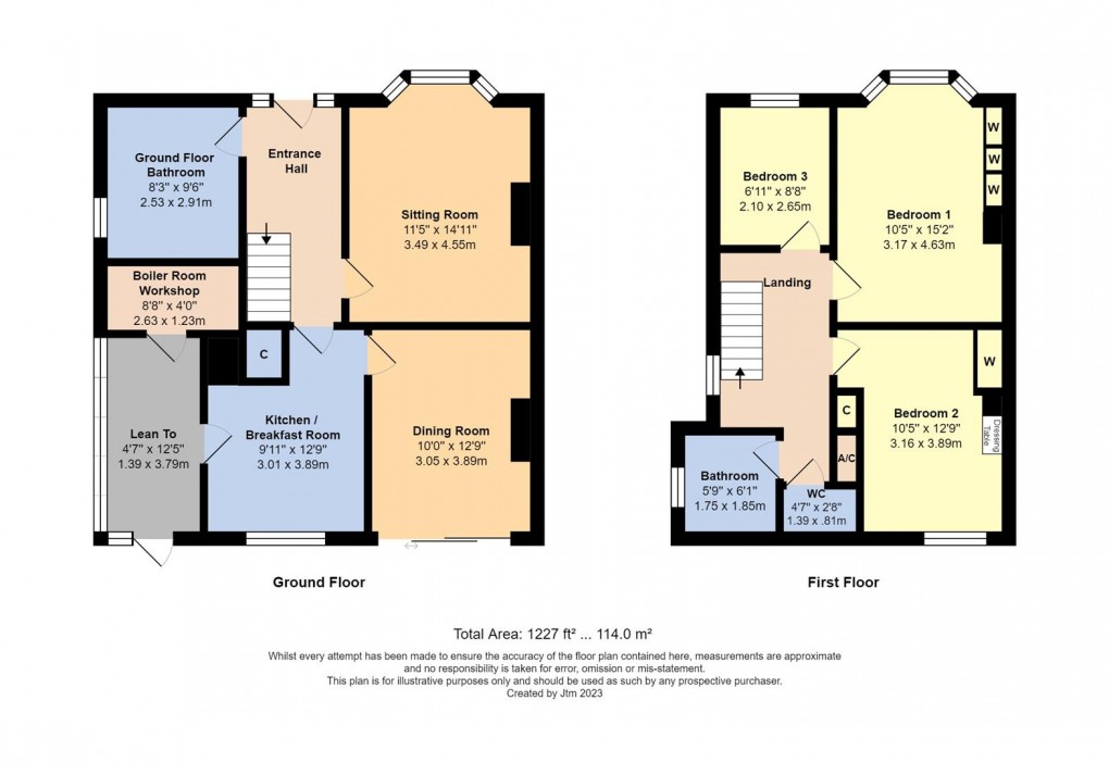 Floorplan for Park Drive, Yapton, Arundel