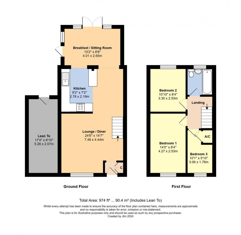 Floorplan for Barque Close, Littlehampton