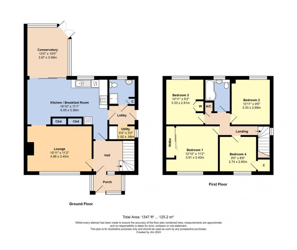 Floorplan for Rodney Crescent, Ford, Arundel