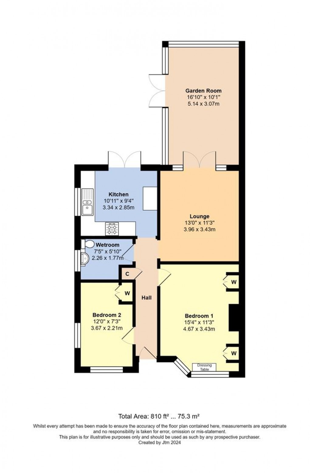 Floorplan for Hazel Road, Bognor Regis