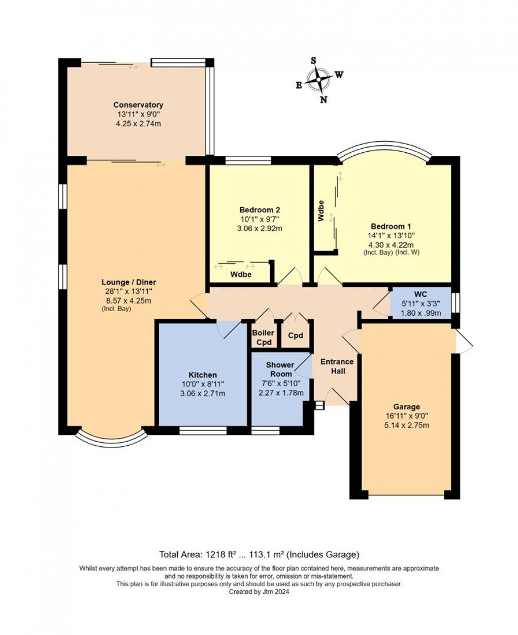 Floorplan for Box Tree Avenue, Rustington