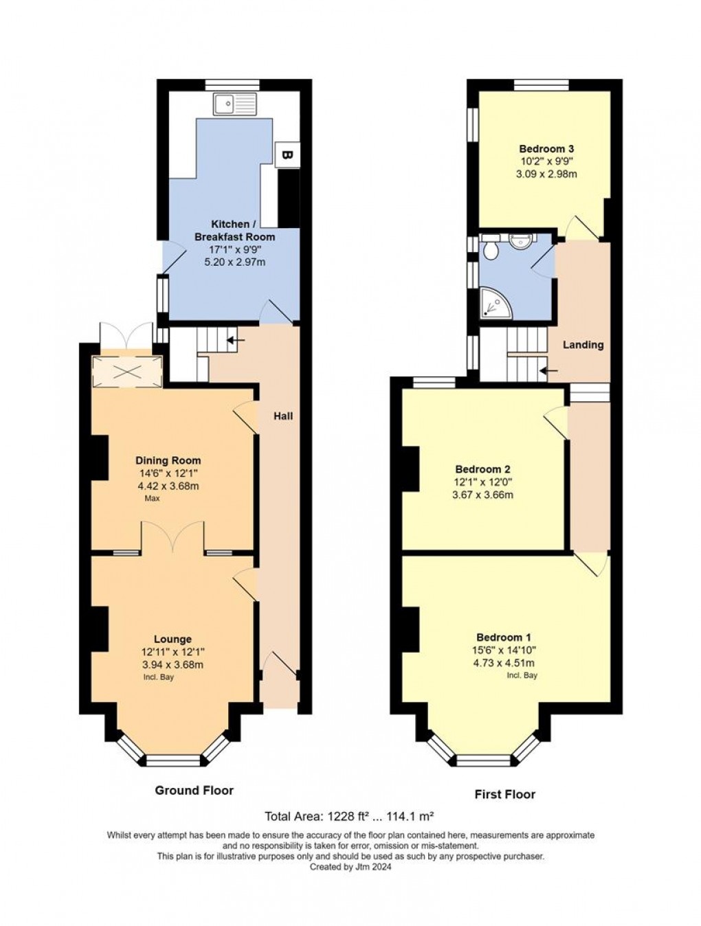 Floorplan for North Ham Road, Littlehampton