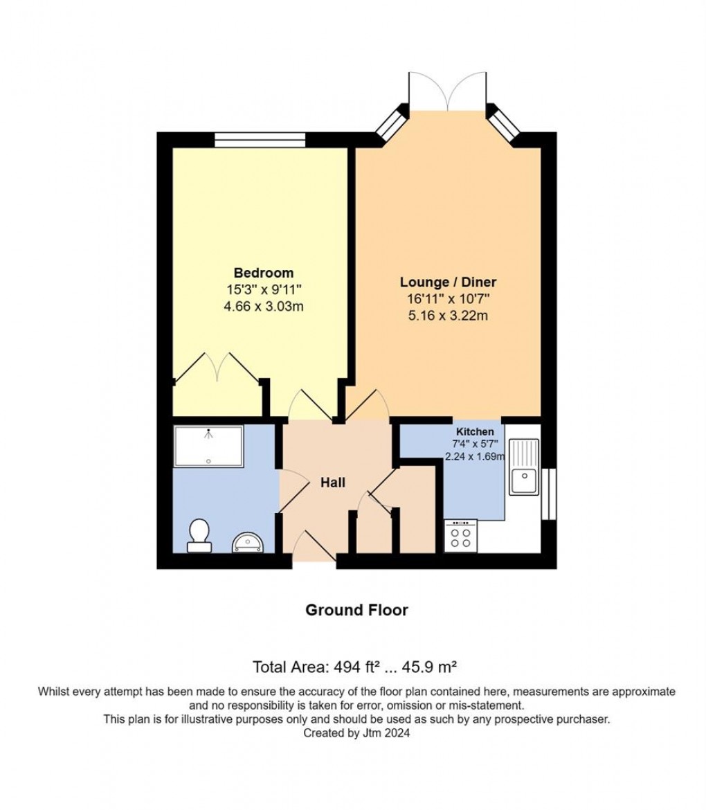 Floorplan for Winterton Lodge, Littlehampton