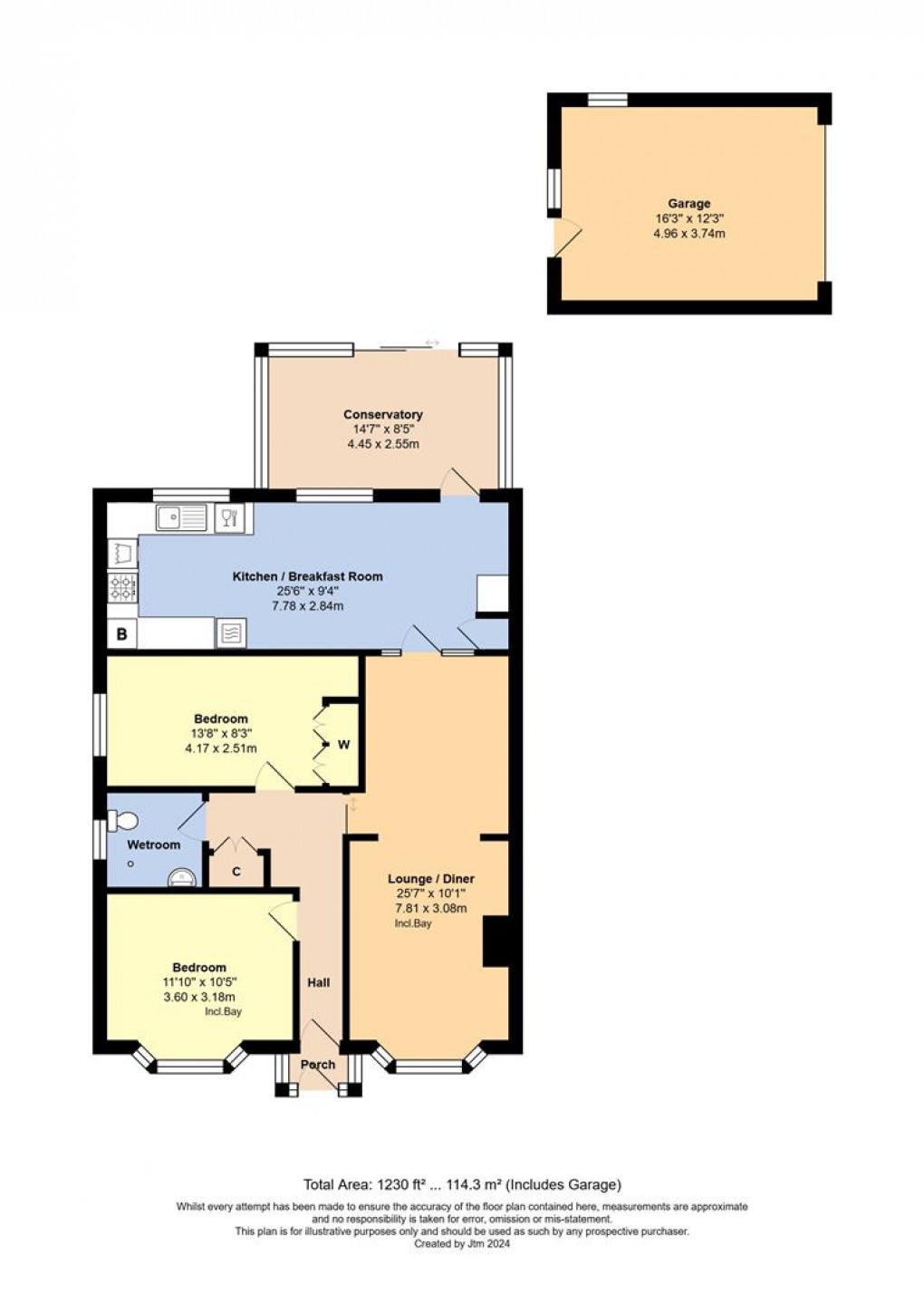 Floorplan for Courtwick Road, Littlehampton