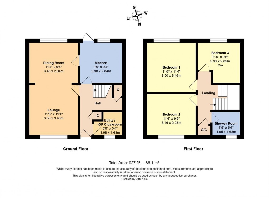 Floorplan for Bewley Road, Angmering