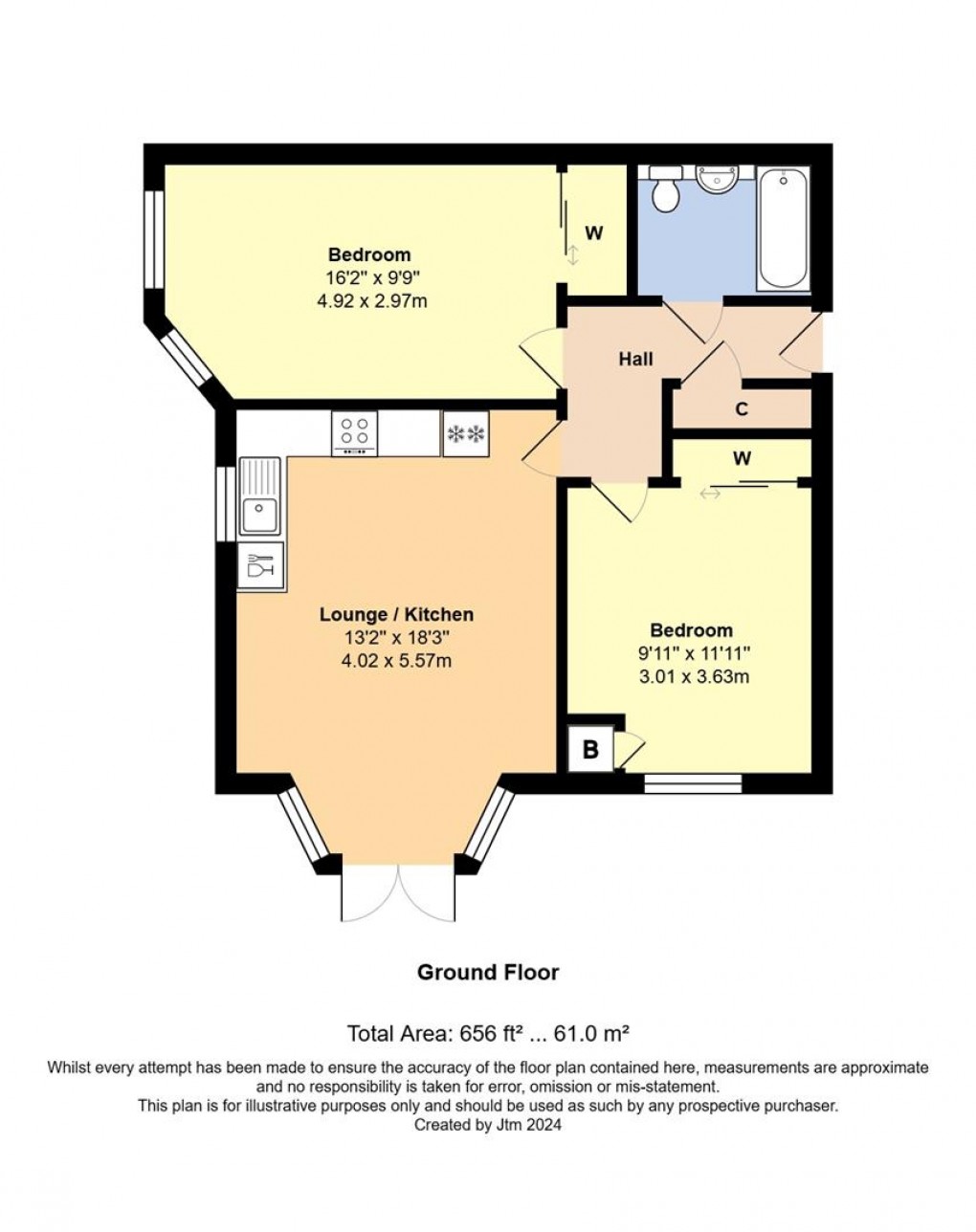Floorplan for Lake Lane, Barnham