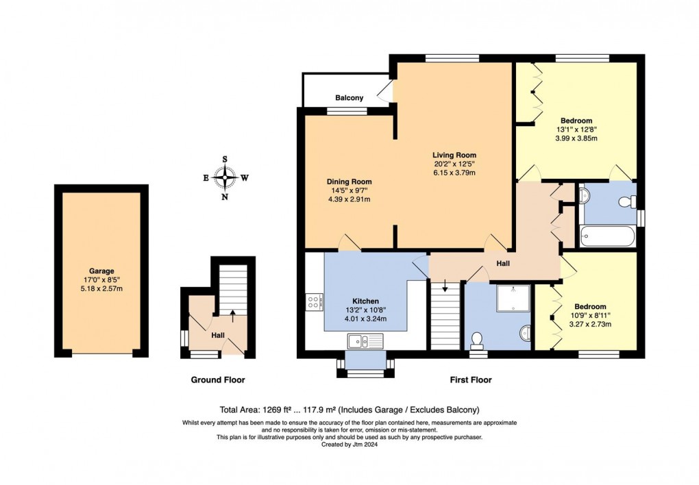 Floorplan for Midholme, Sea Lane Close, East Preston