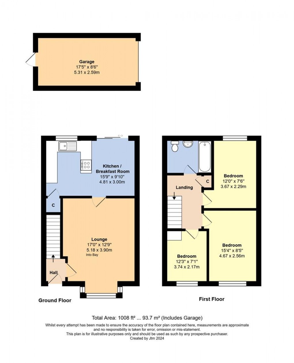 Floorplan for Colebrook Road, Littlehampton
