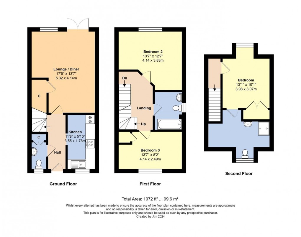 Floorplan for Fellows Gardens, Yapton, Arundel