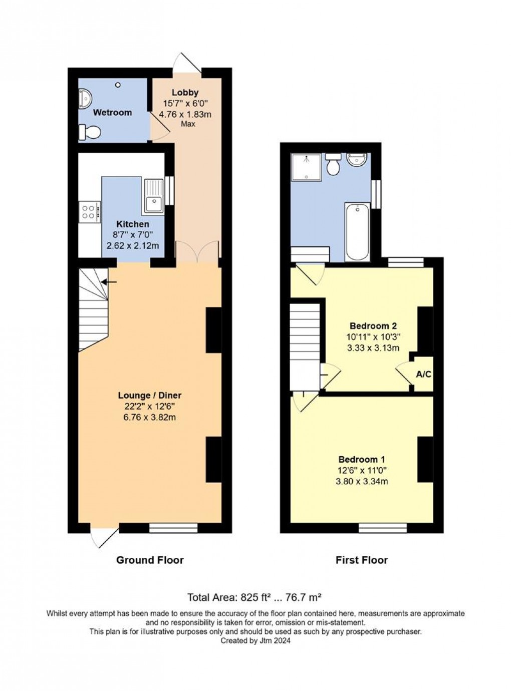Floorplan for Gloucester Place, Littlehampton