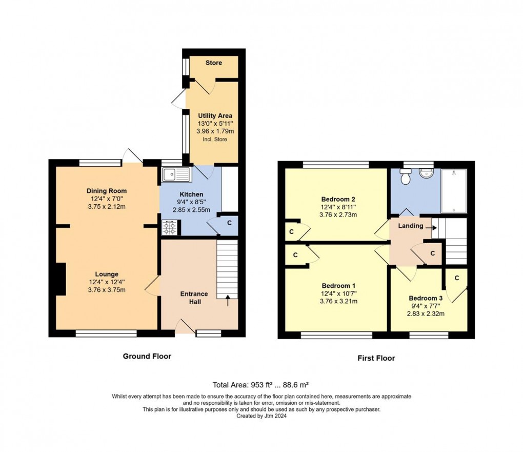 Floorplan for Lloyd Goring Close, Angmering