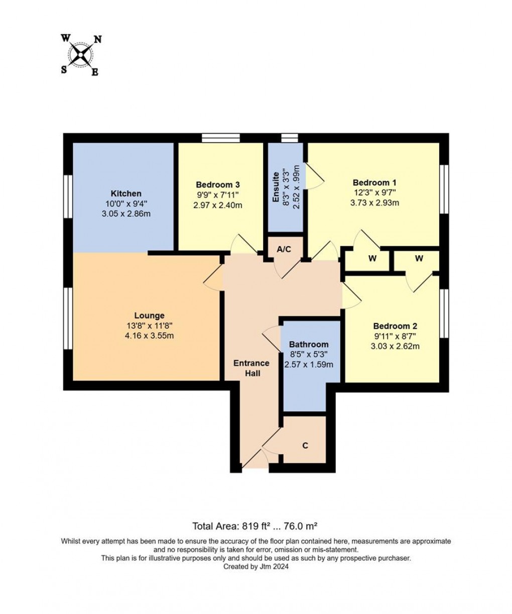 Floorplan for Darlington Walk, Rustington
