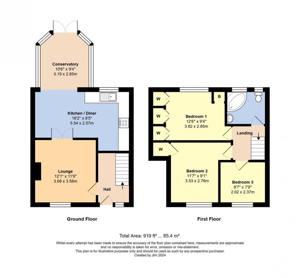 Floorplan for Helyers Green, Wick, Littlehampton