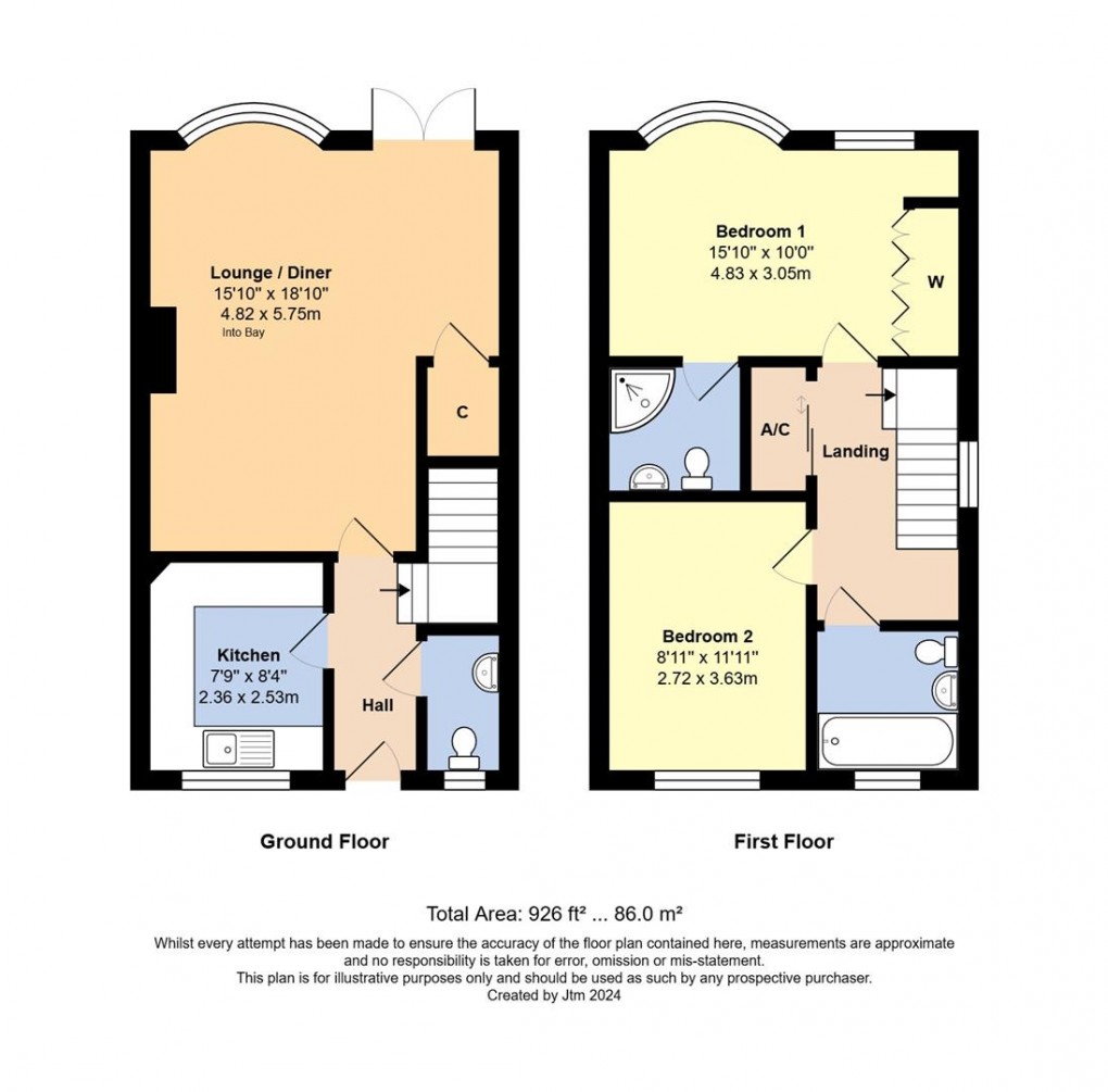 Floorplan for The Leas, Rustington