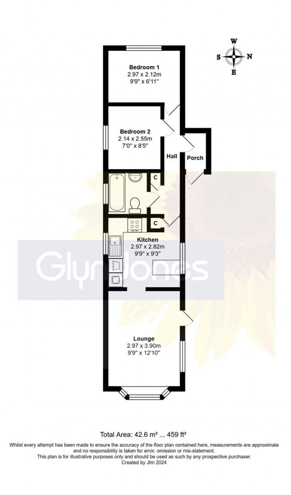 Floorplan for Arundel Drive, Thornlea Park, Wick