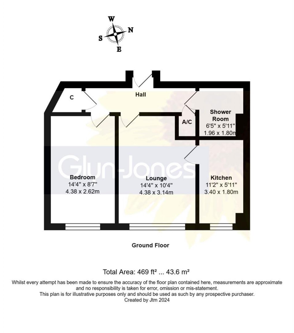 Floorplan for Richmond Court, Sea Lane, Rustington