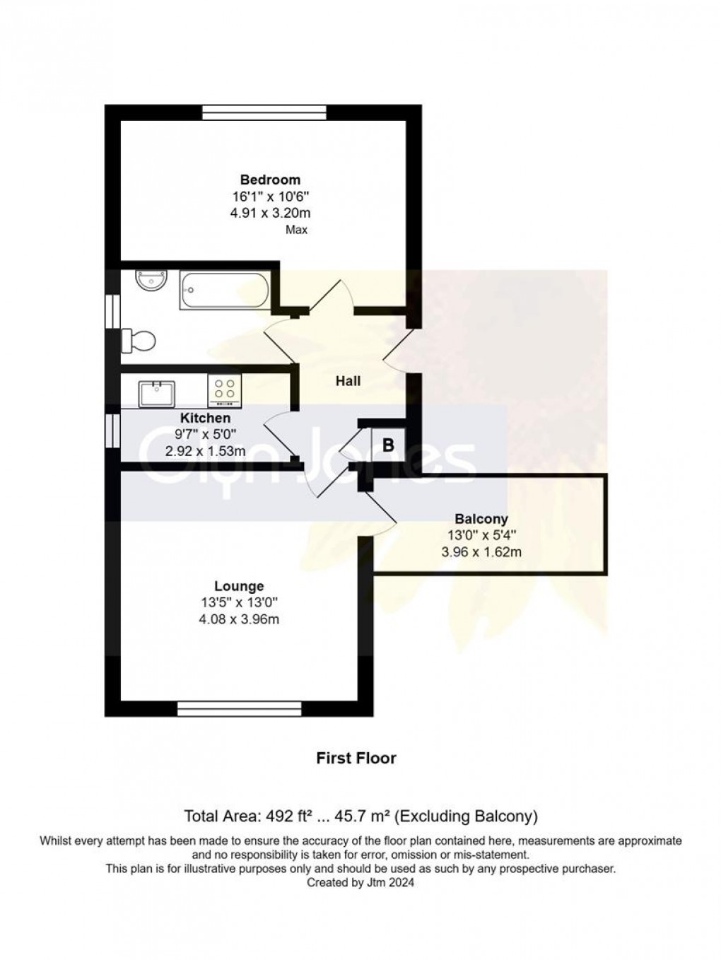Floorplan for St. Floras Road, Littlehampton
