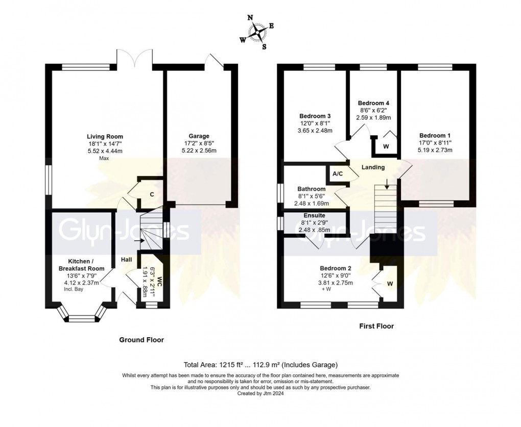Floorplan for The Poplars, Littlehampton