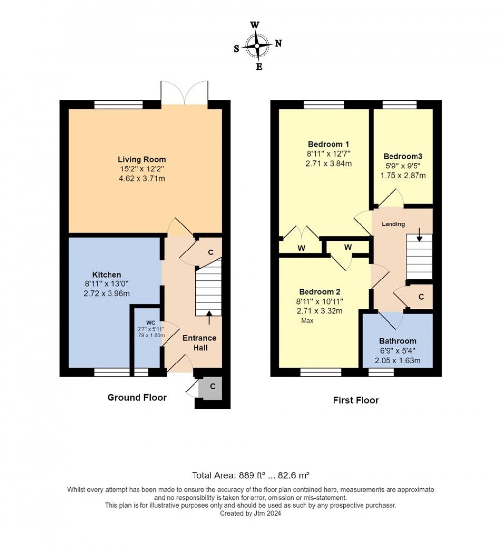 Floorplan for Dinsdale Gardens, Rustington
