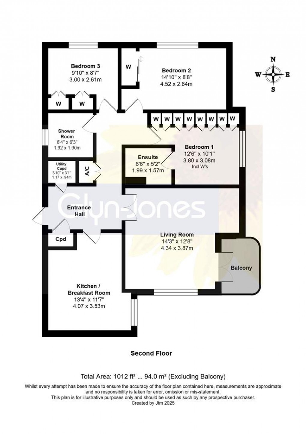 Floorplan for Strand Court, Harsfold Road, Rustington