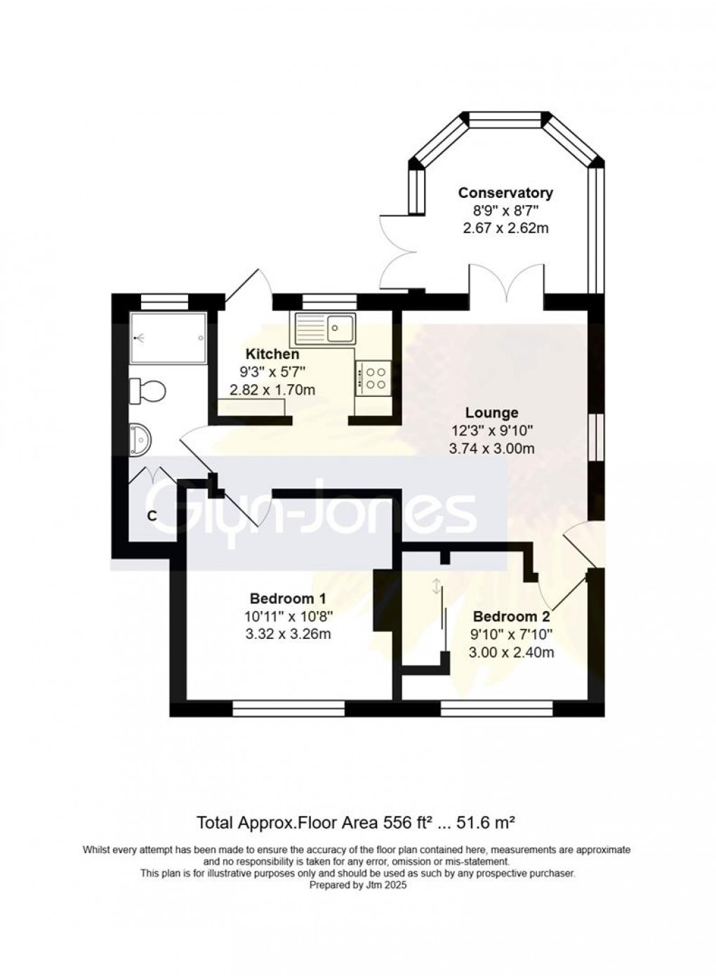 Floorplan for Conbar Avenue, Rustington
