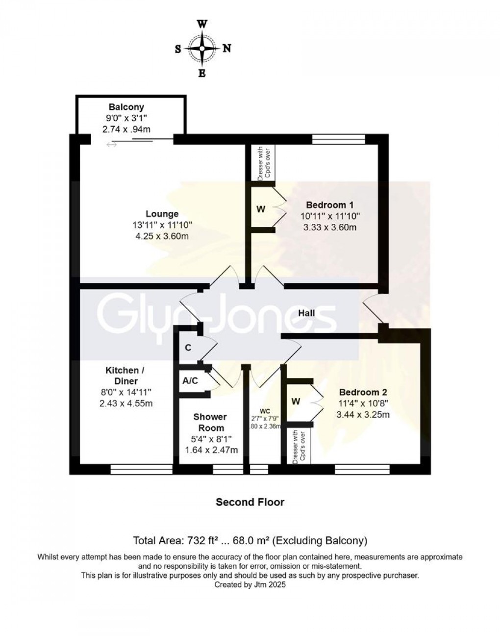 Floorplan for Harsfold Close, Rustington