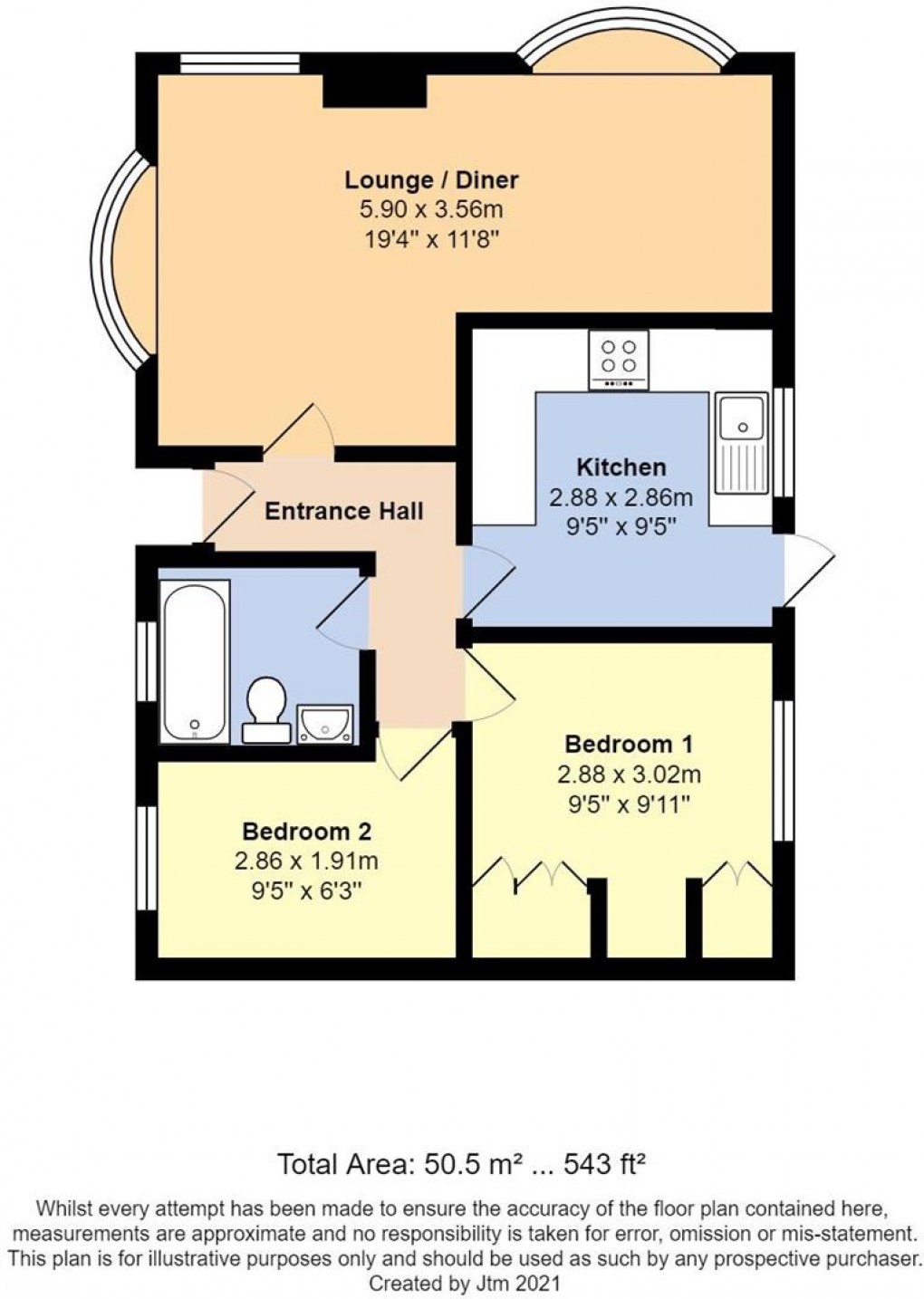 Floorplan for Rope Walk, Littlehampton