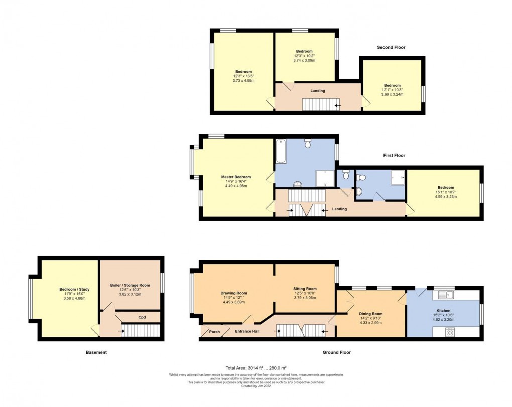 Floorplan for St. Catherines Road, Littlehampton