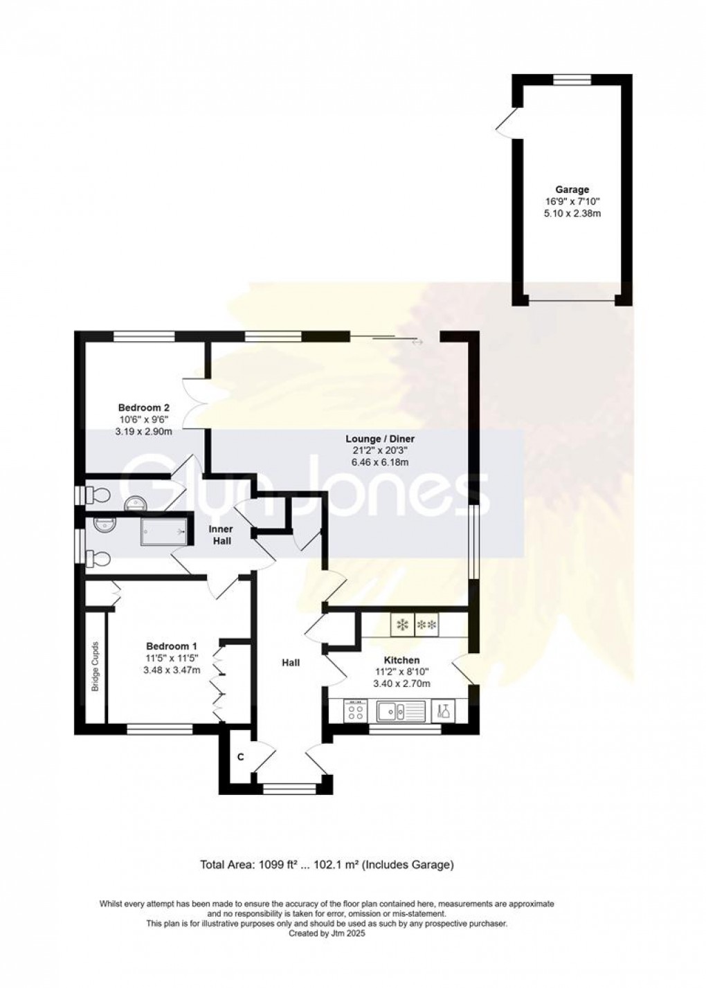 Floorplan for Thames Close, Littlehampton