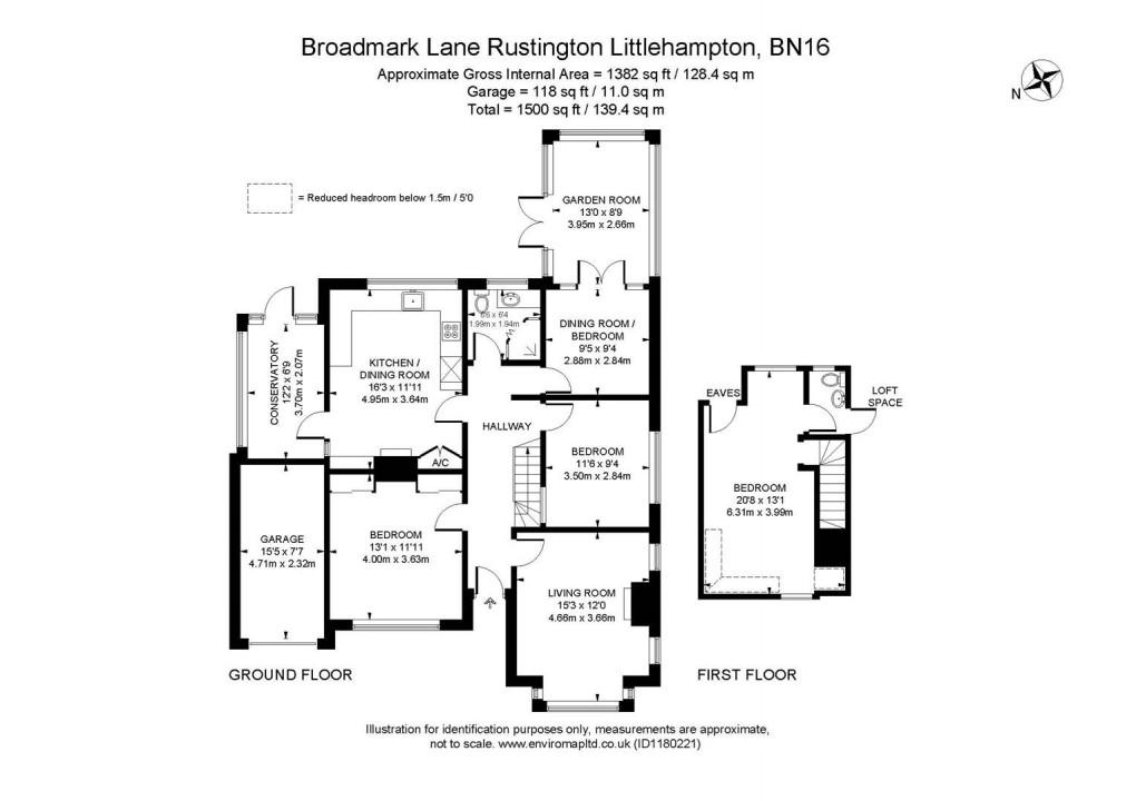 Floorplan for Broadmark Lane, Rustington