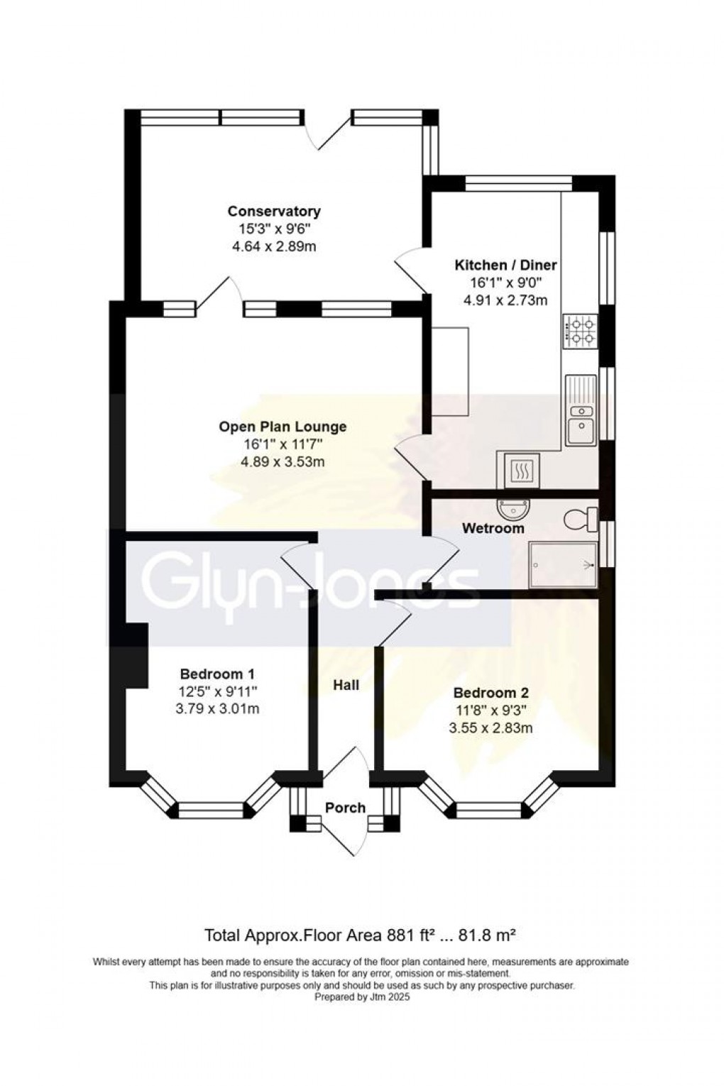 Floorplan for Courtwick Road, Littlehampton