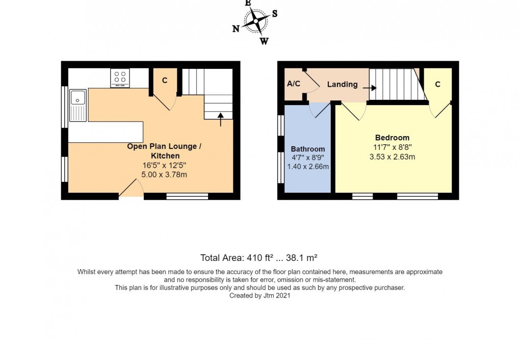Floorplan for Jib Close, Littlehampton