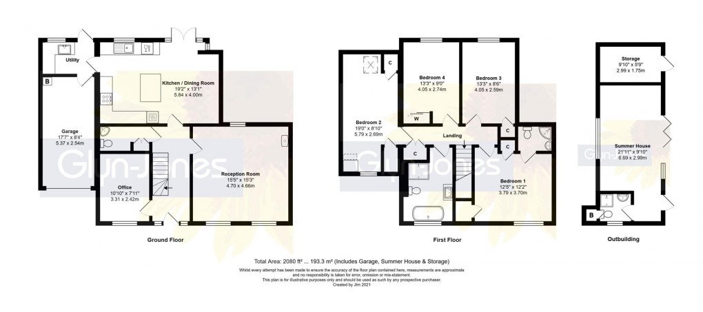 Floorplan for Mill View Road, Yapton, Arundel