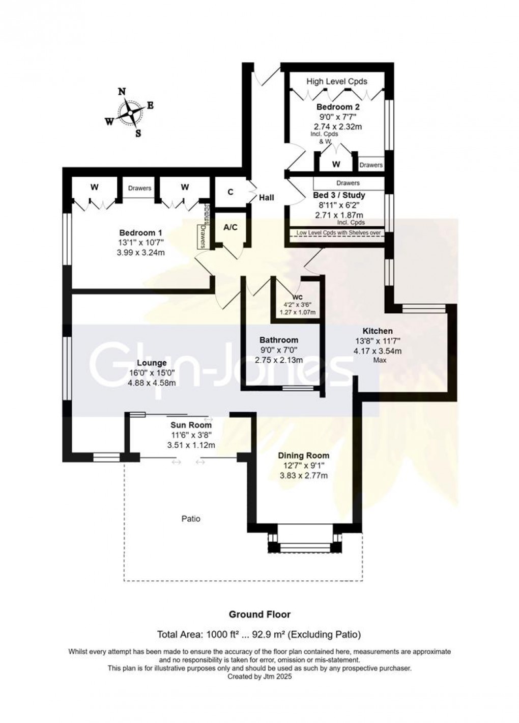Floorplan for Emma Brook Court, Sea Road, Rustington