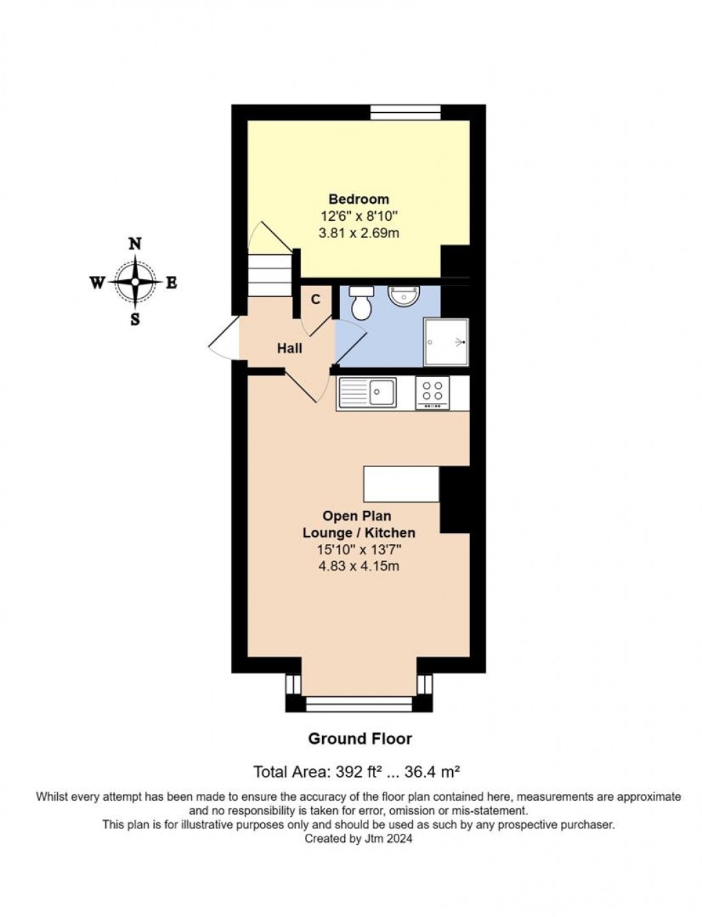 Floorplan for South Terrace, Littlehampton