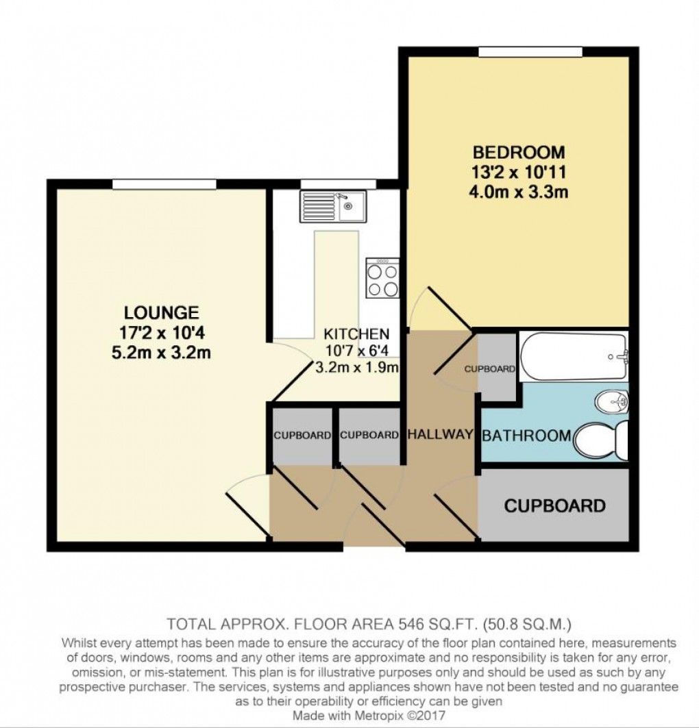 Floorplan for Potters Mead, Littlehampton