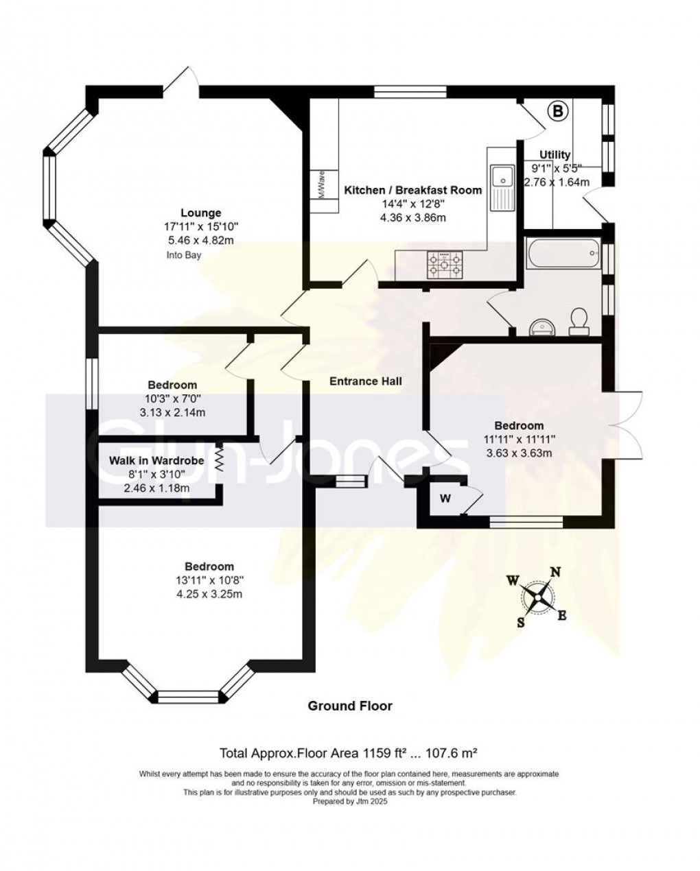 Floorplan for Marshall Avenue, Bognor Regis