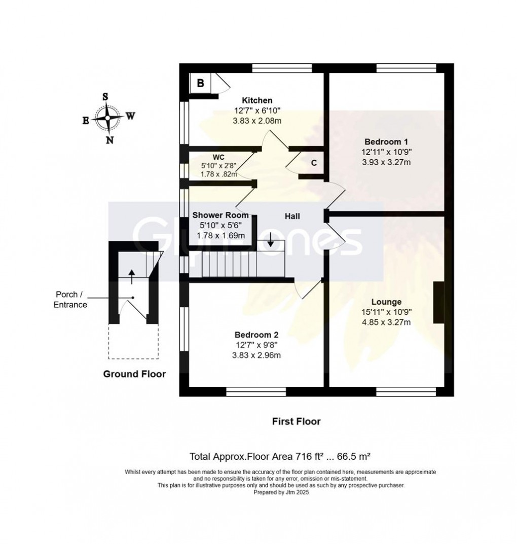 Floorplan for Sutherland Close, Rustington