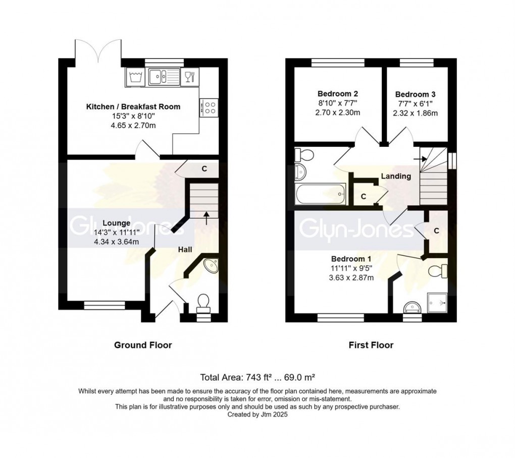 Floorplan for Kenney Drive, Wick, Littlehampton